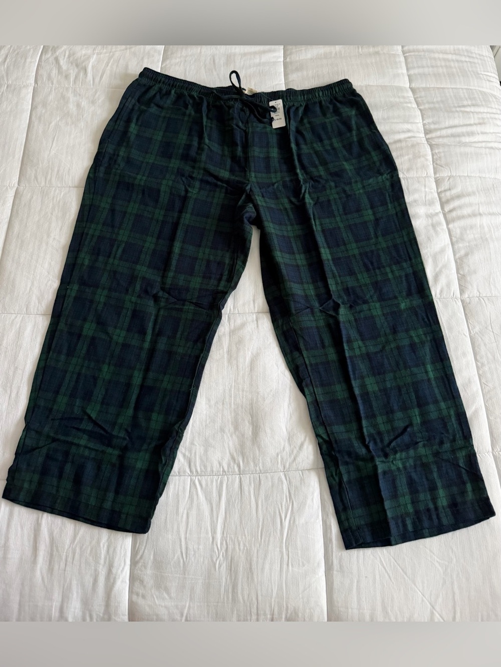 NWT L.L. Bean Blue & Green Plaid Sleep Pants
